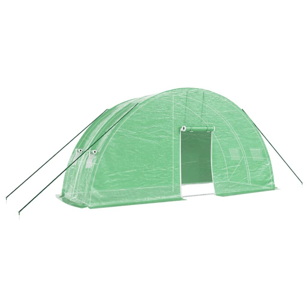 Vidaxl Greenhouse Walk In Greenhouse Grow House With Steel Frame Green 12 M²