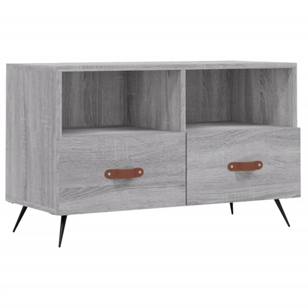 Vidaxl Tv Cabinet Tv Unit Media Cabinet Tv Stand Grey Sonoma Engineered Wood
