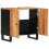 VidaXL (brown) vidaXL Sink Cabinet Vanity Unit Cupboard Solid Wood Mango and Engineered Wood 3