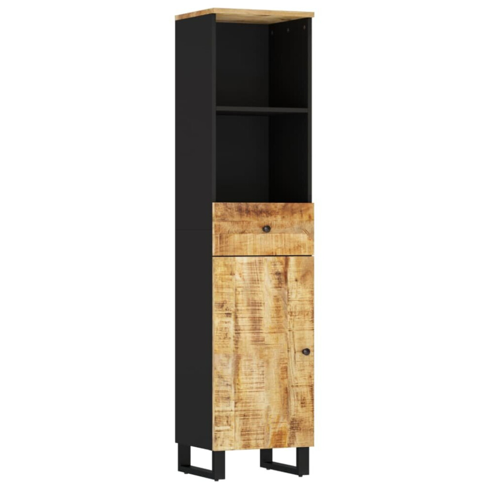 Vidaxl (Light Brown) Bathroom Cabinet Vanity Unit Cupboard Sink Cabinet Solid Wood Acacia