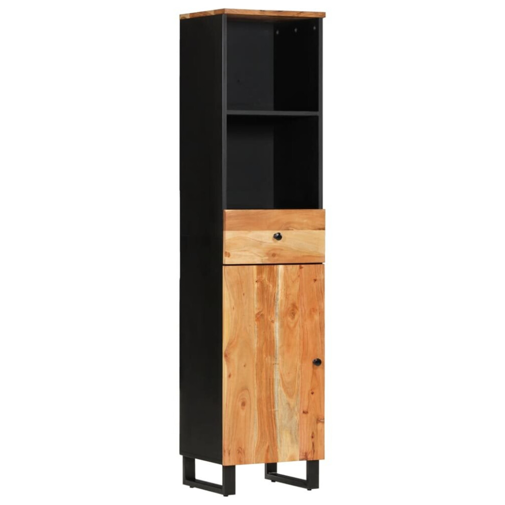 Vidaxl (Brown) Bathroom Cabinet Vanity Unit Cupboard Sink Cabinet Solid Wood Acacia