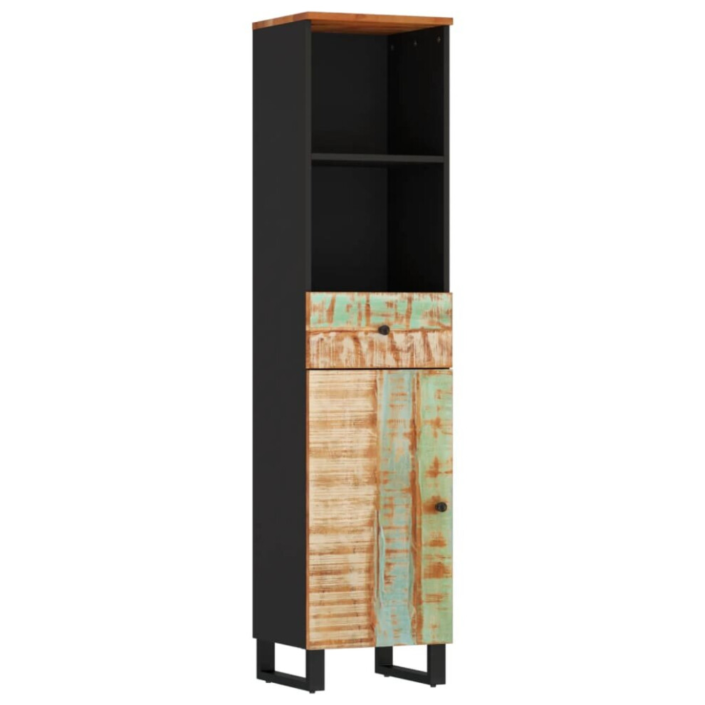 Vidaxl (Multicolour) Bathroom Cabinet Vanity Unit Cupboard Sink Cabinet Solid Wood Acacia
