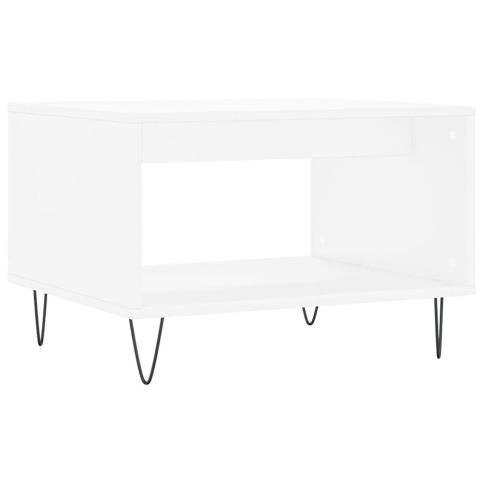 Vidaxl (White) Coffee Table Side Table Sofa Table High Gloss White Engineered Wood