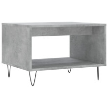 (concrete grey) vidaXL Coffee Table Side Table Sofa Table High Gloss White Engineered Wood