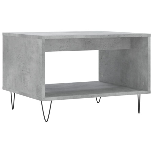 VidaXL (concrete grey) vidaXL Coffee Table Side Table Sofa Table High Gloss White Engineered Wood