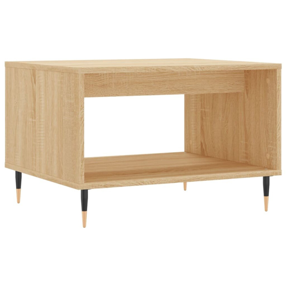 Vidaxl (Sonoma Oak) Coffee Table Side Table Sofa Couch Table Grey Sonoma Engineered Wood