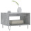 VidaXL (concrete grey) vidaXL Coffee Table Side Table Sofa Table High Gloss White Engineered Wood 3