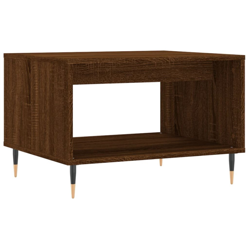 (brown oak) vidaXL Coffee Table Side Table Sofa Couch Table Grey Sonoma Engineered Wood