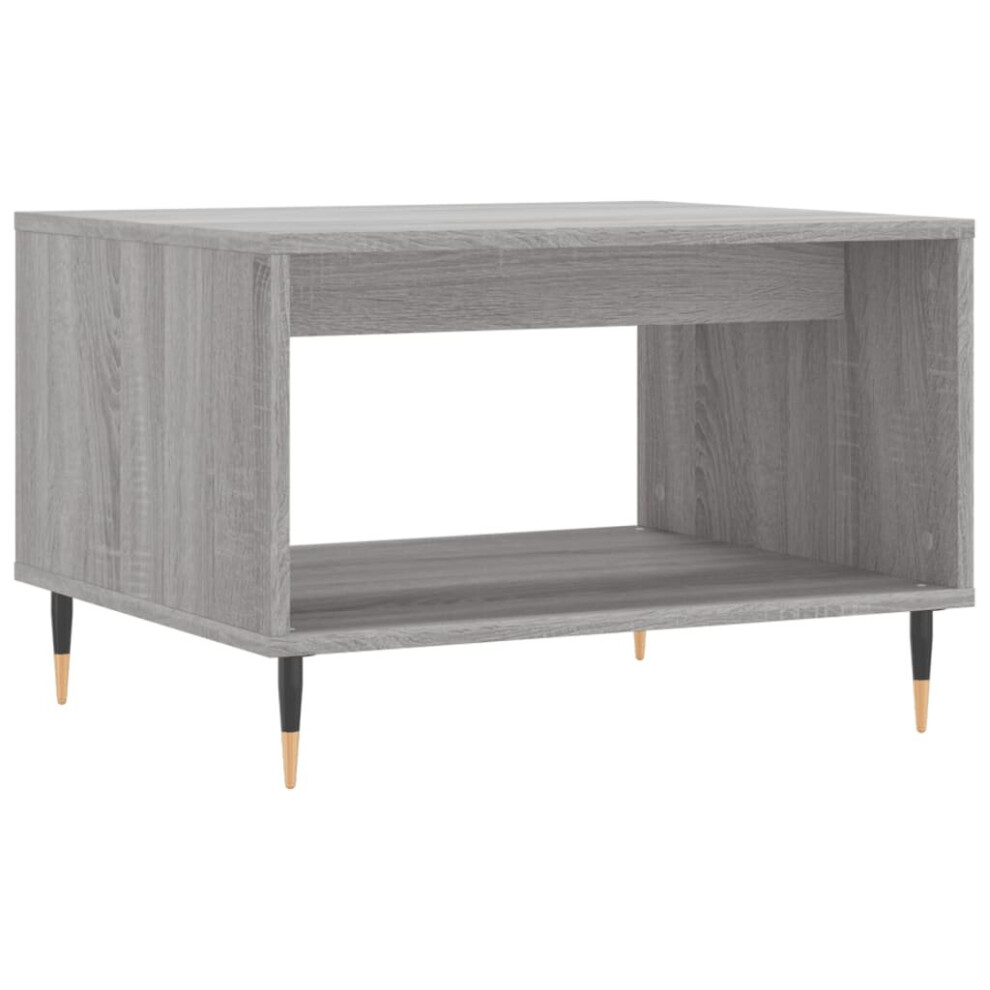 (grey sonoma) vidaXL Coffee Table Side Table Sofa Couch Table Grey Sonoma Engineered Wood