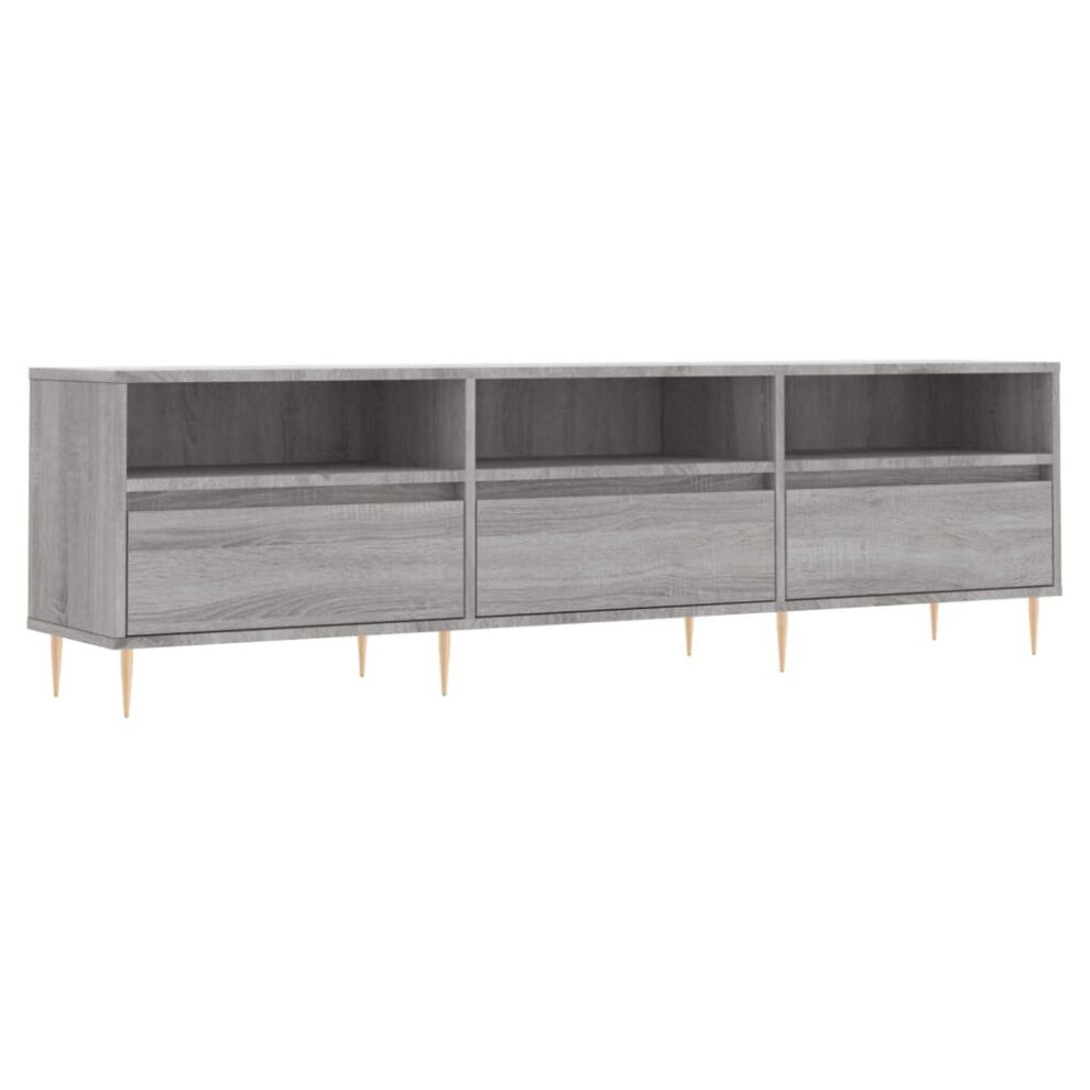 Vidaxl Tv Cabinet Tv Unit Media Cabinet Tv Stand Grey Sonoma Engineered Wood