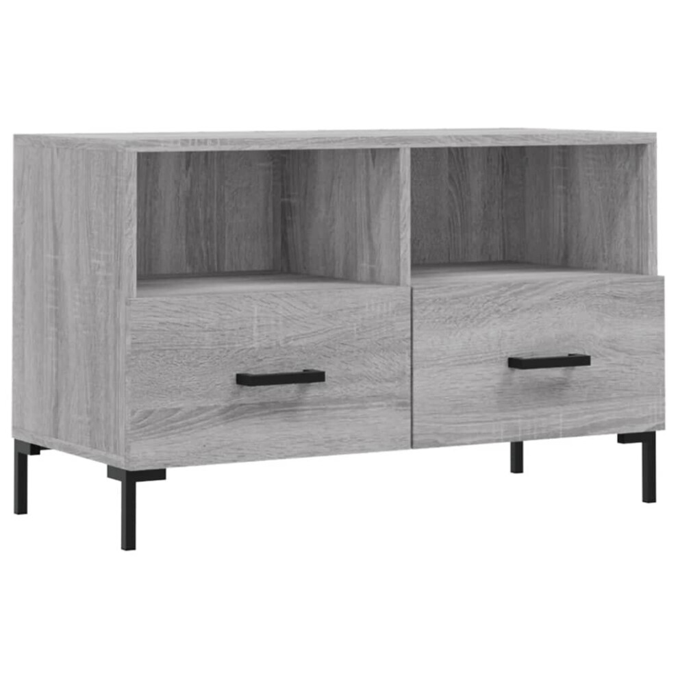 Vidaxl Tv Cabinet Tv Unit Media Cabinet Tv Stand Sonoma Engineered Wood Grey