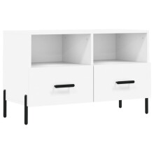 vidaXL TV Cabinet TV Unit Sideboard Media Unit TV Stand White Engineered Wood