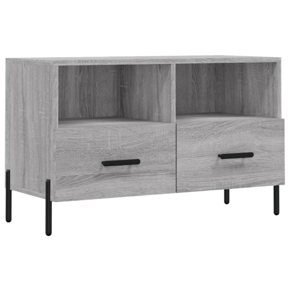 Vidaxl Tv Cabinet Tv Unit Media Cabinet Tv Stand Grey Sonoma Engineered Wood