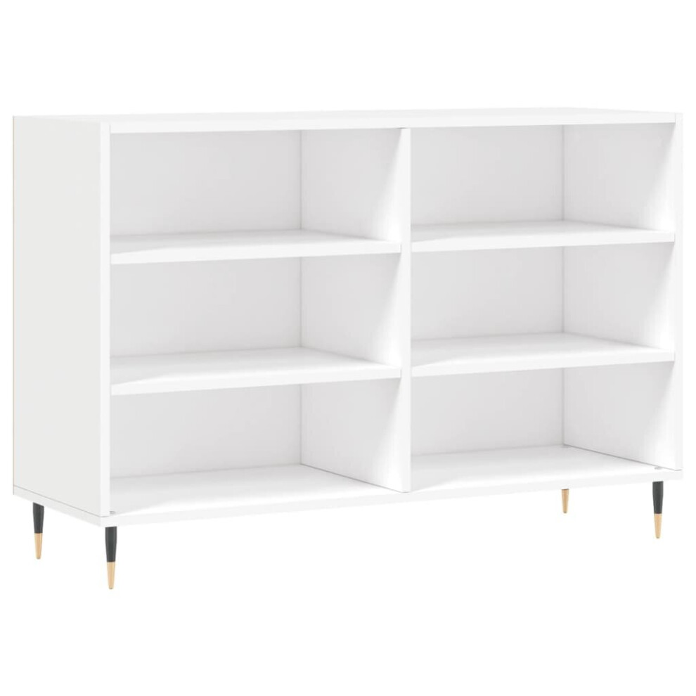 vidaXL Sideboard Storage Cabinet Cupboard Side Cabinet White Engineered Wood