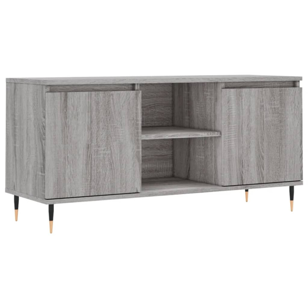Vidaxl Tv Cabinet Tv Unit Media Cabinet Tv Stand Grey Sonoma Engineered Wood