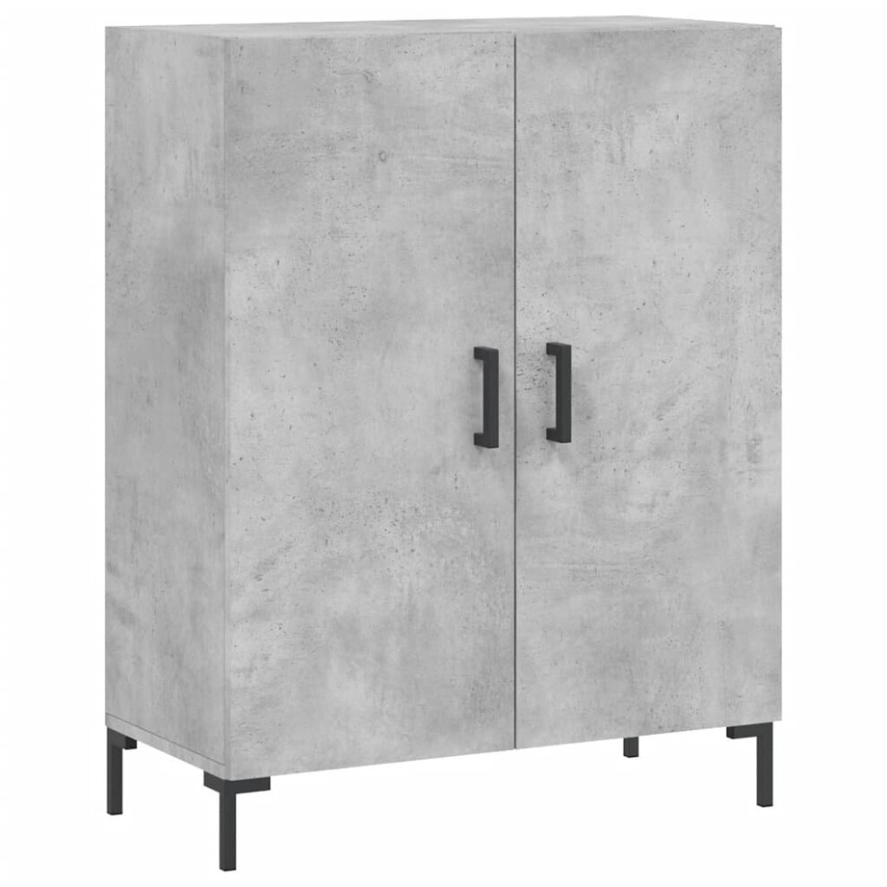 vidaXL Sideboard Storage Side Cabinet Cupboard Concrete Grey Engineered Wood