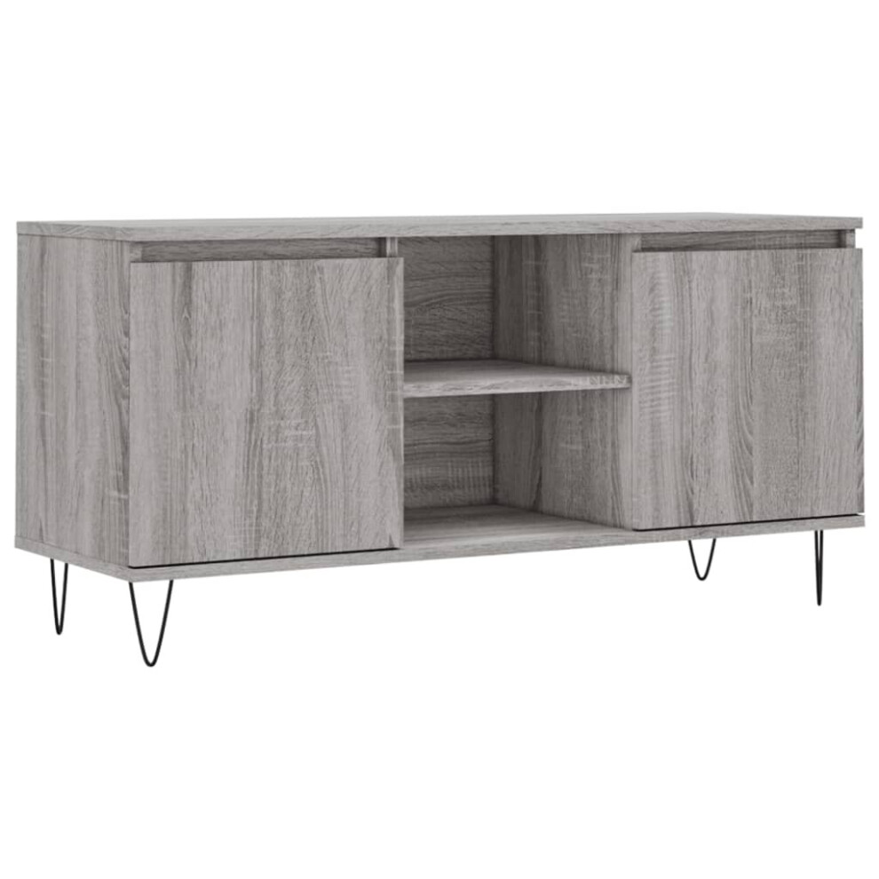 Vidaxl Tv Cabinet Tv Unit Media Cabinet Tv Stand Grey Sonoma Engineered Wood
