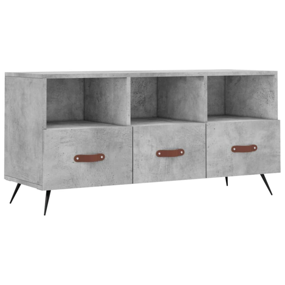 vidaXL TV Cabinet TV Unit Media Cabinet TV Stand Concrete Grey Engineered Wood