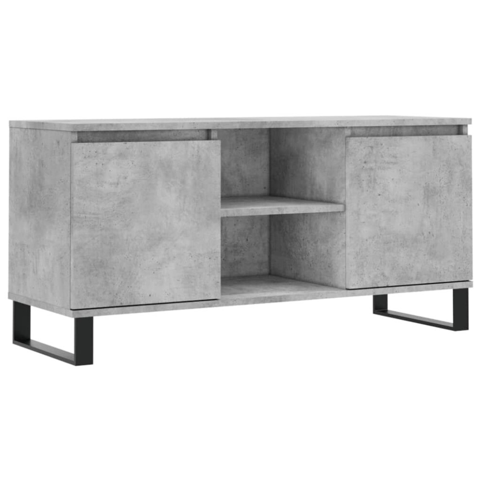 Vidaxl Tv Cabinet Tv Unit Media Cabinet Tv Stand Concrete Grey Engineered Wood