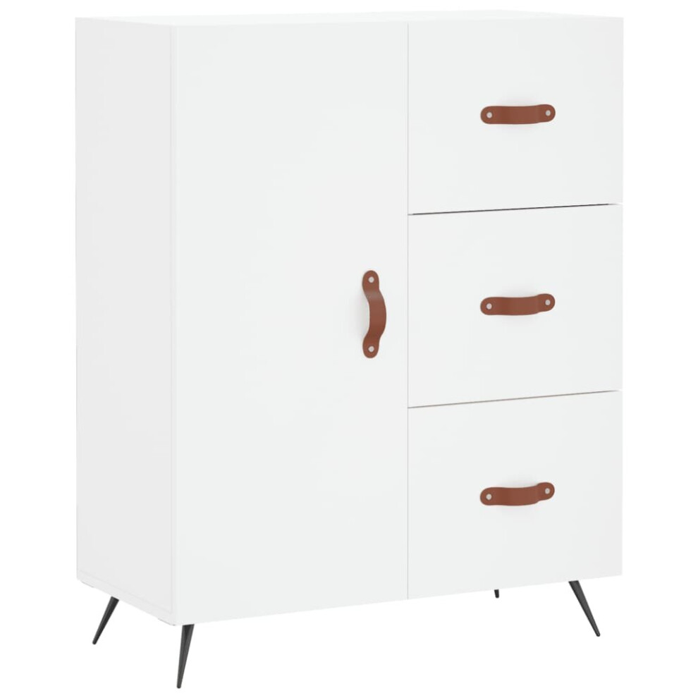 vidaXL Sideboard Storage Cabinet Cupboard Side Cabinet White Engineered Wood