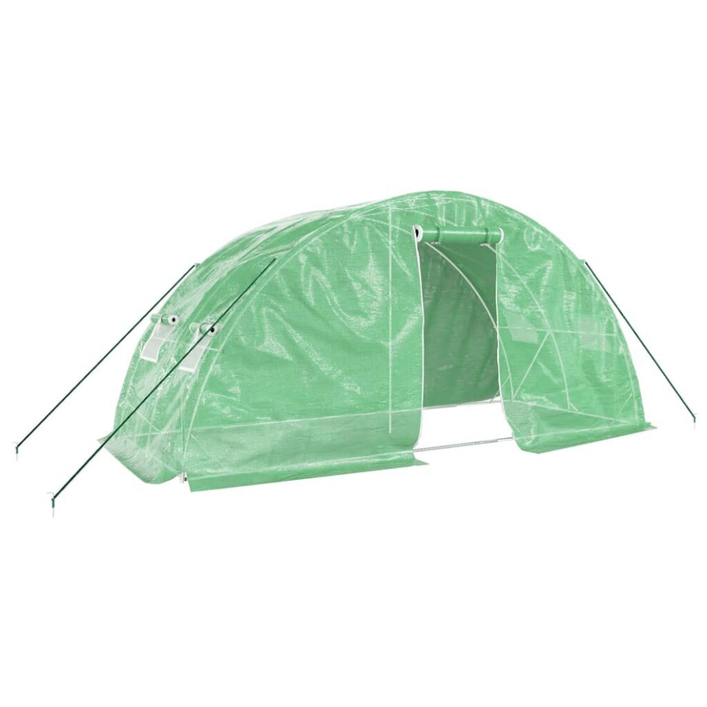 Vidaxl Greenhouse Walk In Greenhouse Grow House With Steel Frame Green 10 M²