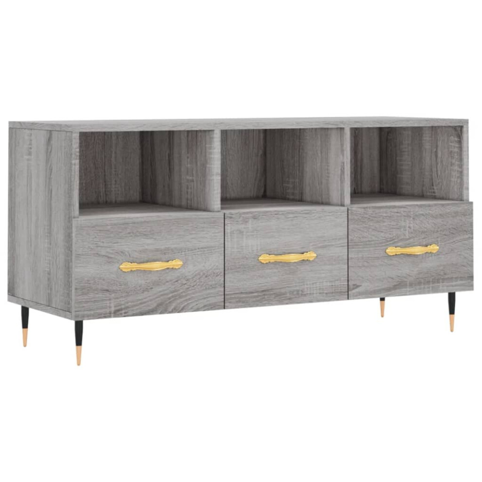 vidaXL TV Cabinet TV Unit Media Cabinet TV Stand Grey Sonoma Engineered Wood