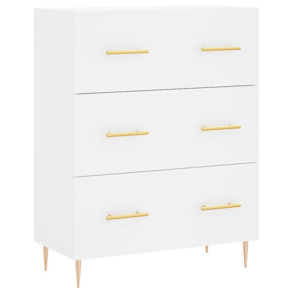 vidaXL Sideboard Storage Cabinet Cupboard Side Cabinet White Engineered Wood