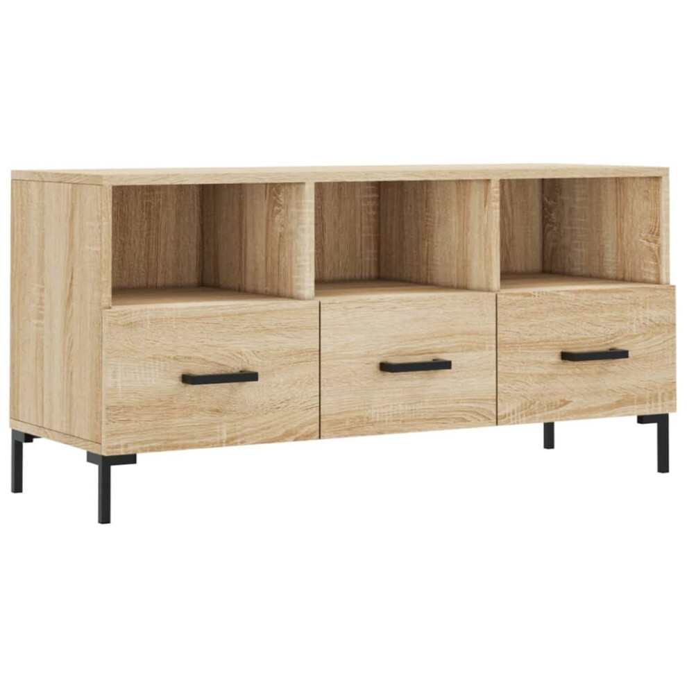 Vidaxl Tv Cabinet Tv Unit Media Cabinet Tv Stand Sonoma Oak Engineered Wood