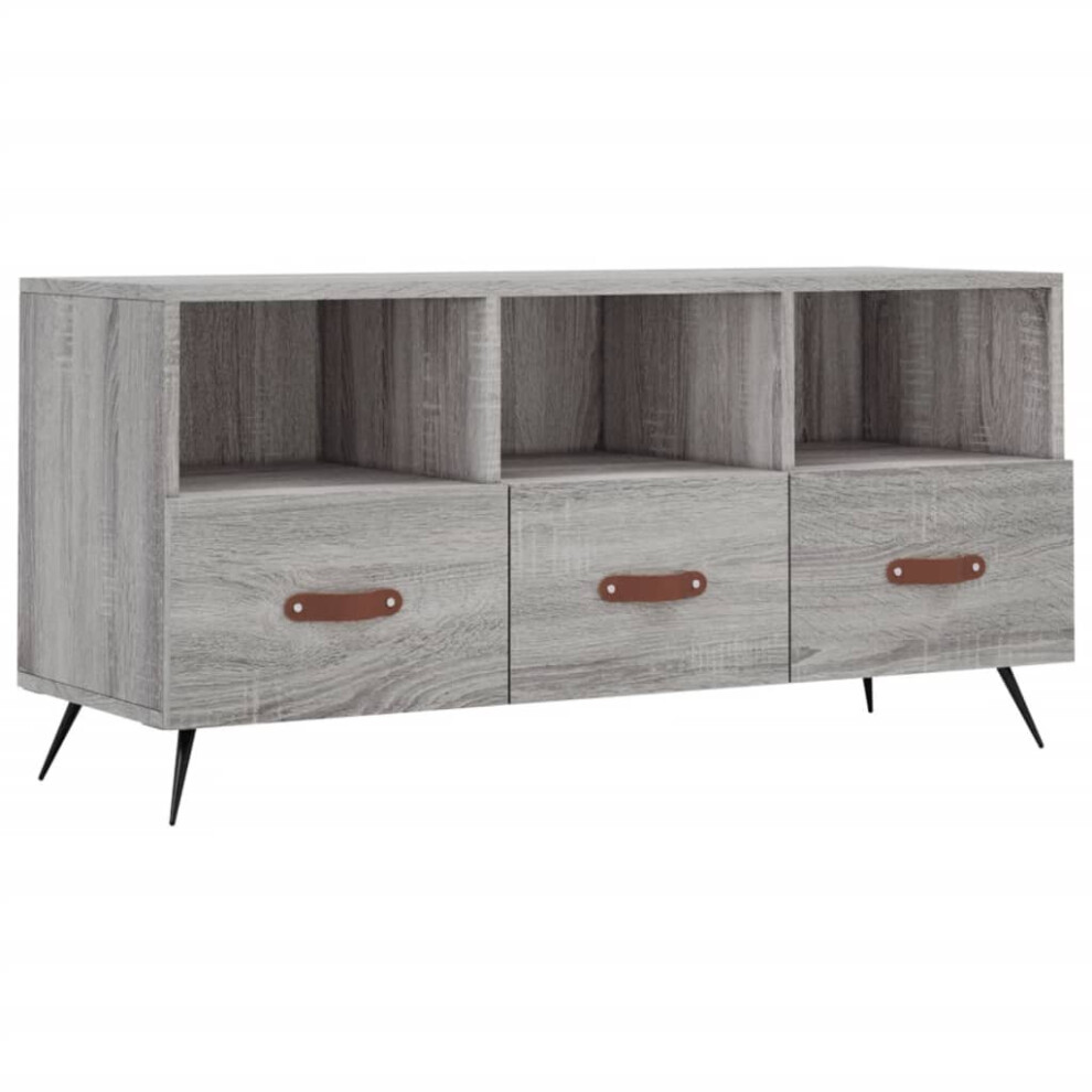 Vidaxl Tv Cabinet Tv Unit Media Cabinet Tv Stand Grey Sonoma Engineered Wood