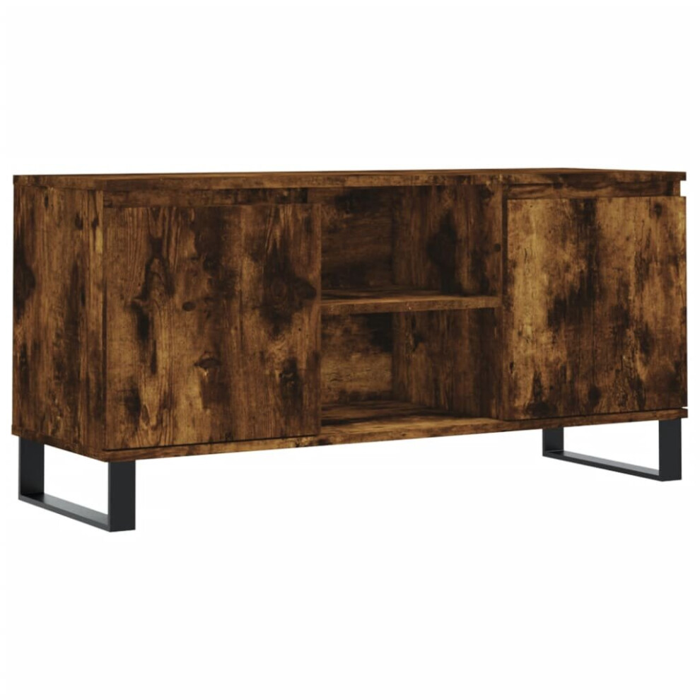 Vidaxl Tv Cabinet Tv Unit Media Cabinet Tv Stand Smoked Oak Engineered Wood