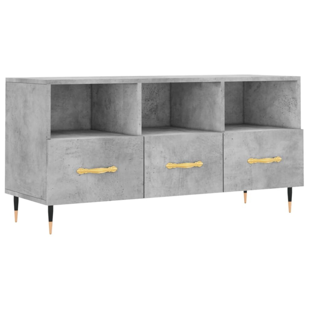 vidaXL TV Cabinet TV Unit Media Cabinet TV Stand Concrete Grey Engineered Wood