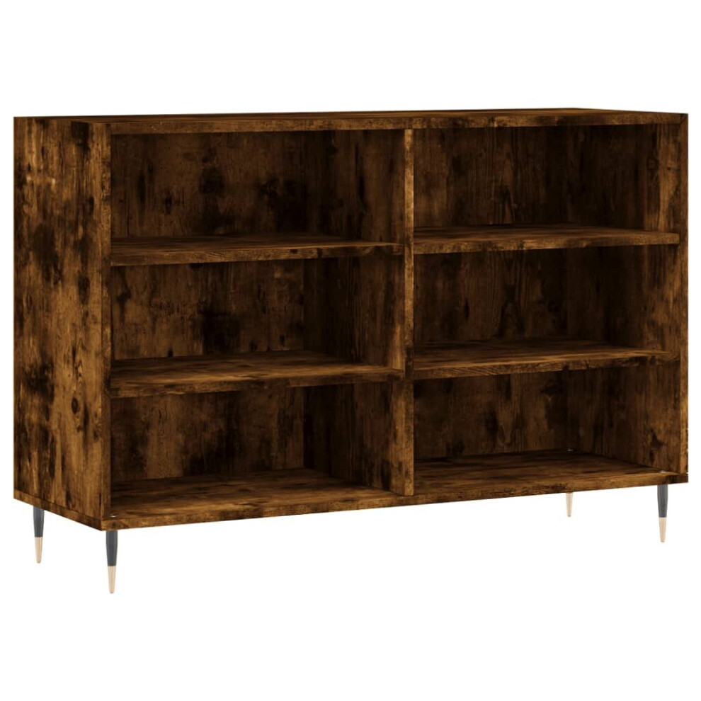 vidaXL Sideboard Storage Side Cabinet Cupboard Smoked Oak Engineered Wood