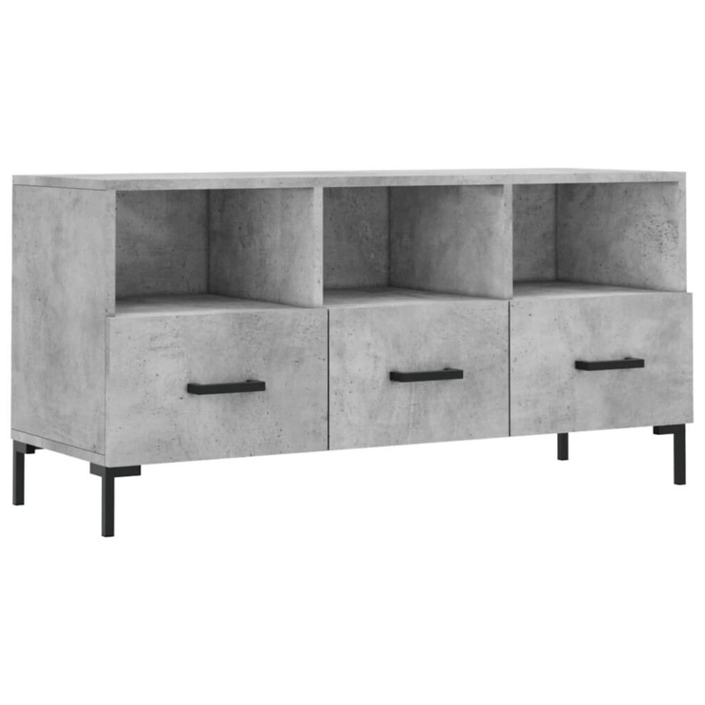 vidaXL TV Cabinet TV Unit Media Cabinet TV Stand Concrete Grey Engineered Wood