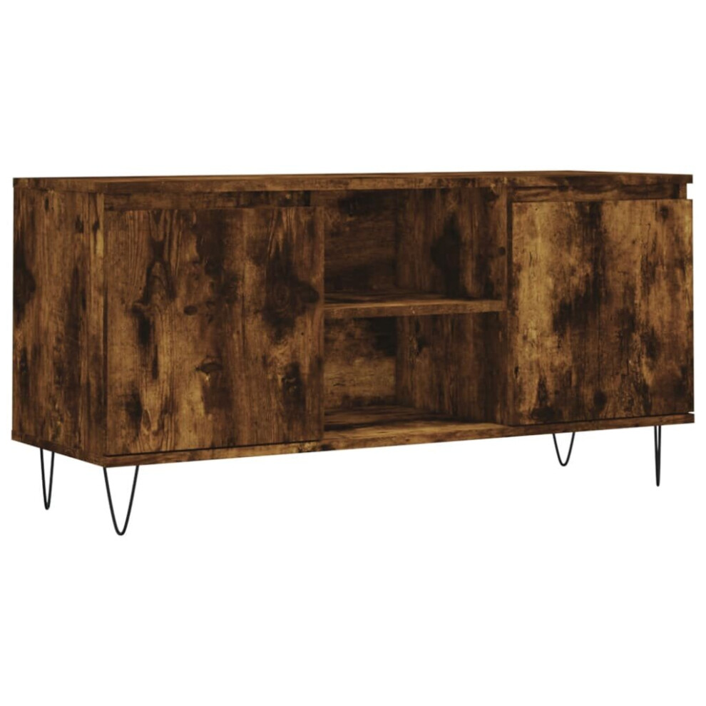 Vidaxl Tv Cabinet Tv Unit Media Cabinet Tv Stand Smoked Oak Engineered Wood