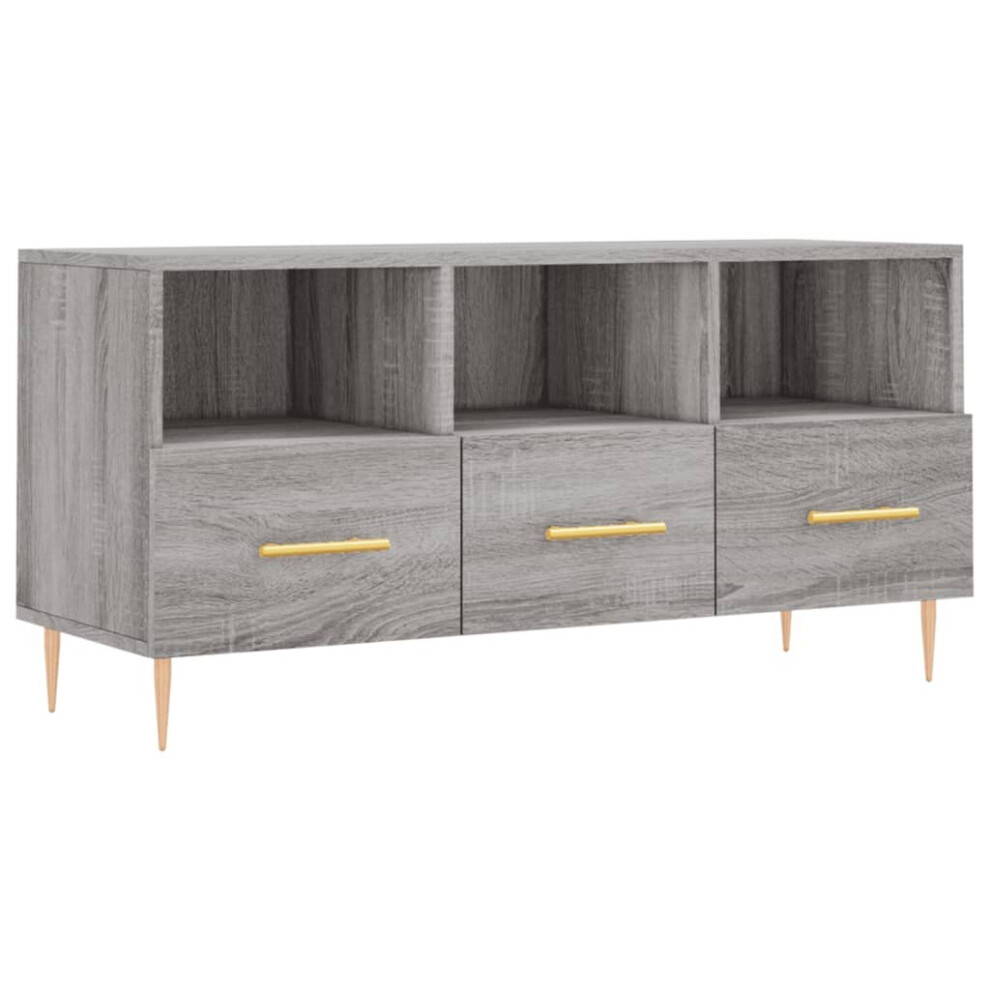 Vidaxl Tv Cabinet Tv Unit Media Cabinet Tv Stand Sonoma Engineered Wood Grey