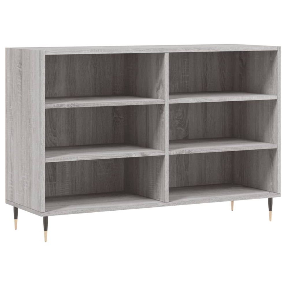 vidaXL Sideboard Storage Side Cabinet Cupboard Grey Sonoma Engineered Wood