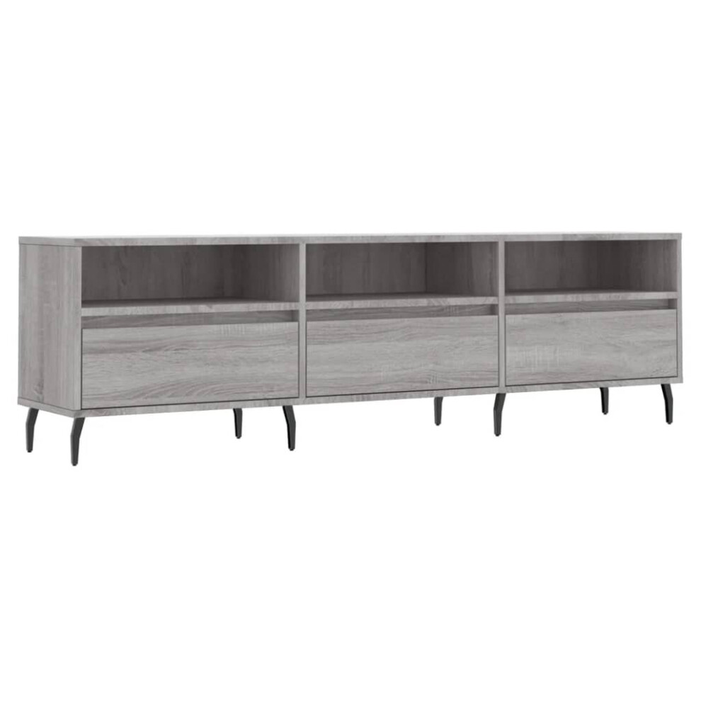Vidaxl Tv Cabinet Tv Unit Media Cabinet Tv Stand Grey Sonoma Engineered Wood