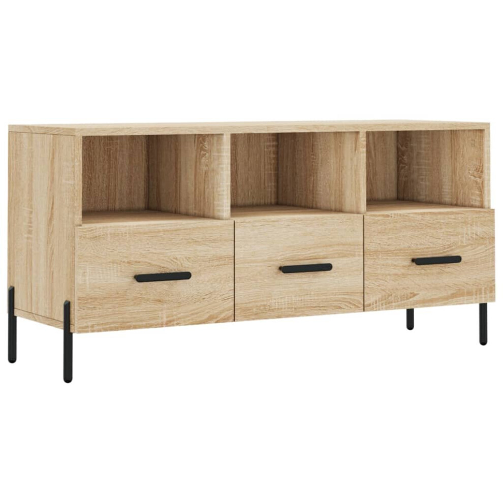 Vidaxl Tv Cabinet Tv Unit Media Cabinet Tv Stand Sonoma Oak Engineered Wood