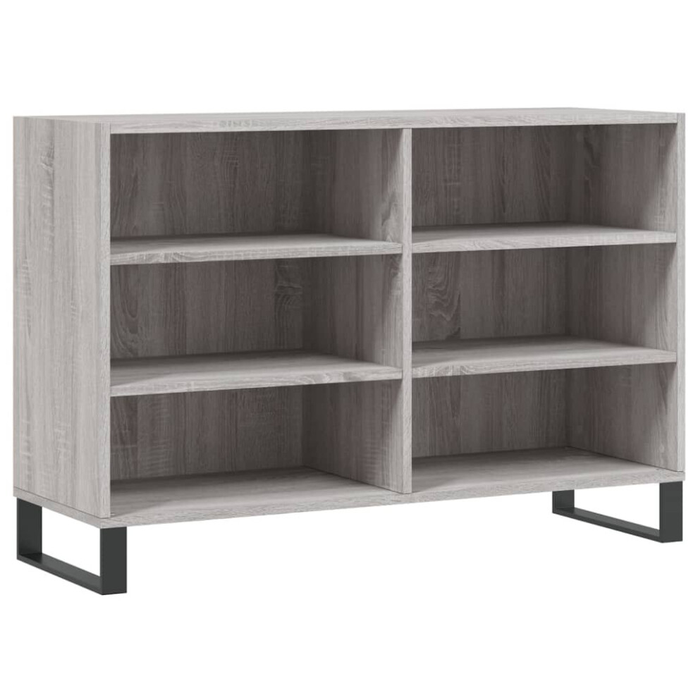 vidaXL Sideboard Storage Side Cabinet Cupboard Grey Sonoma Engineered Wood