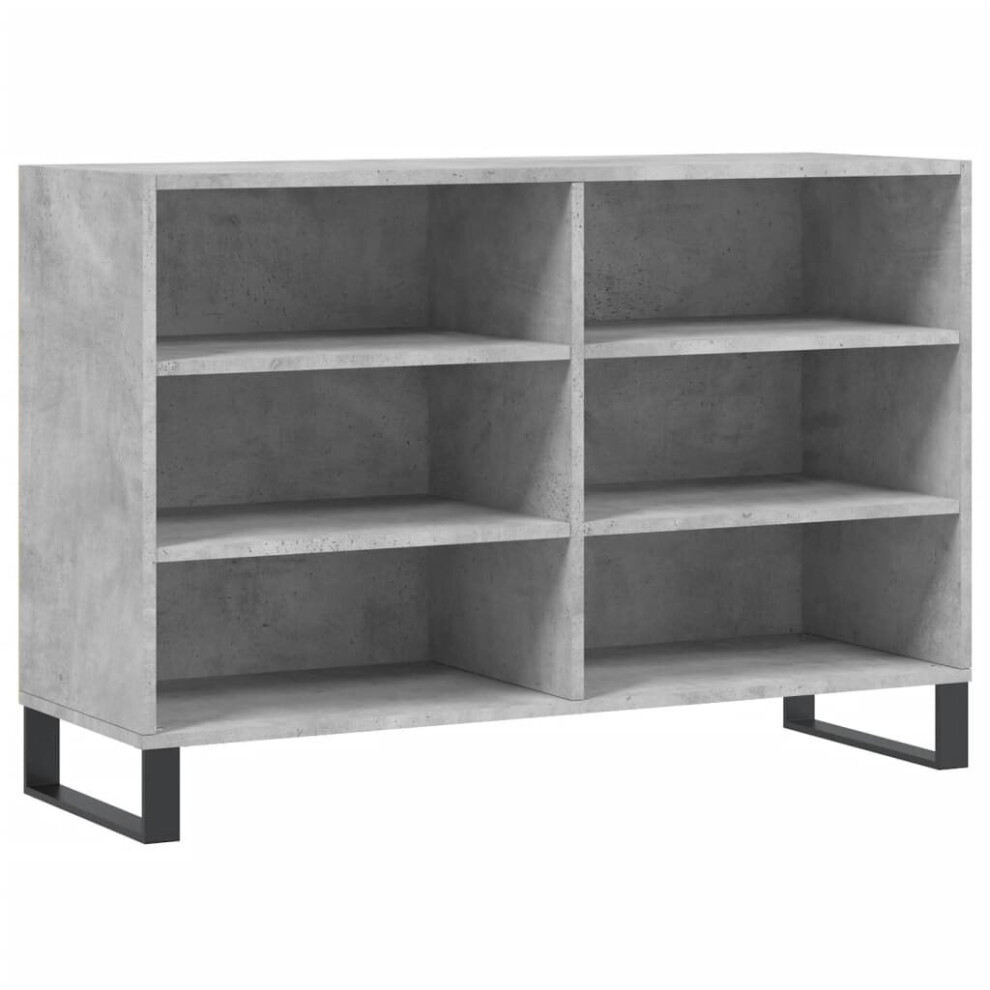 vidaXL Sideboard Storage Side Cabinet Cupboard Concrete Grey Engineered Wood