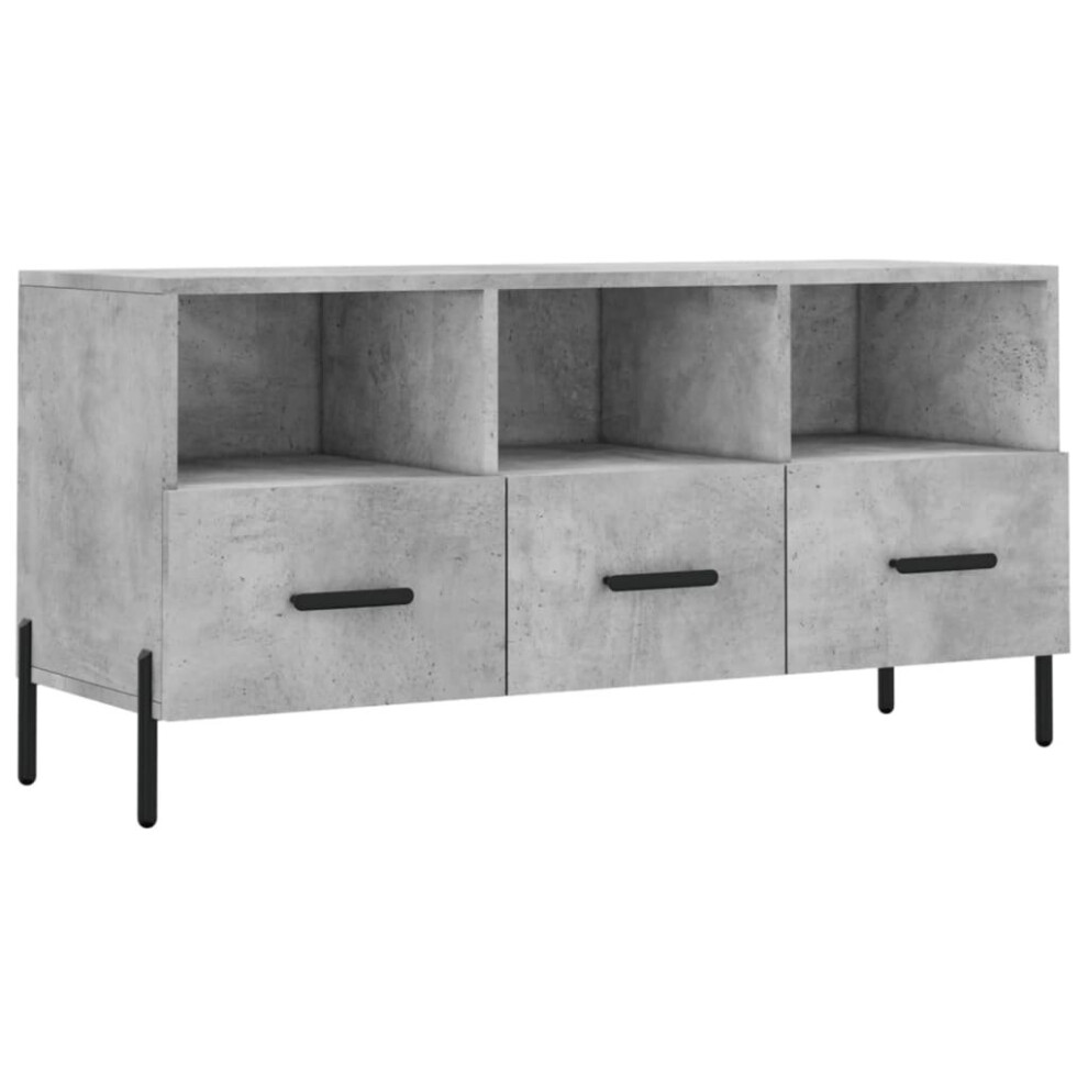 Vidaxl Tv Cabinet Tv Unit Media Cabinet Tv Stand Concrete Grey Engineered Wood