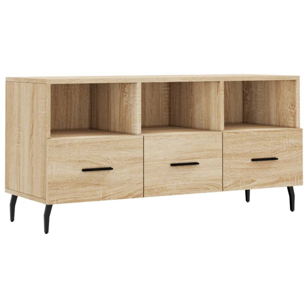 Vidaxl Tv Cabinet Tv Unit Media Cabinet Tv Stand Sonoma Oak Engineered Wood