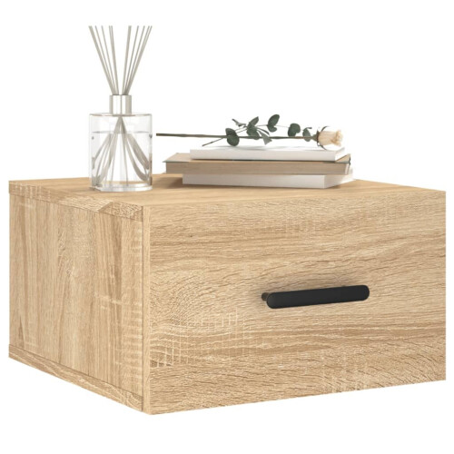 VidaXL vidaXL Wand-Nachttisch Sonoma-Eiche 35x35x20 cm 2