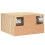 VidaXL vidaXL Wand-Nachttisch Sonoma-Eiche 35x35x20 cm 8