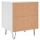VidaXL (white, 2 pcs) vidaXL Bedside Cabinets Bed Table End Table 2 pcs Concrete Grey Engineered Wood 9