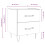 VidaXL (white, 2 pcs) vidaXL Bedside Cabinets Bed Table End Table 2 pcs Concrete Grey Engineered Wood 4