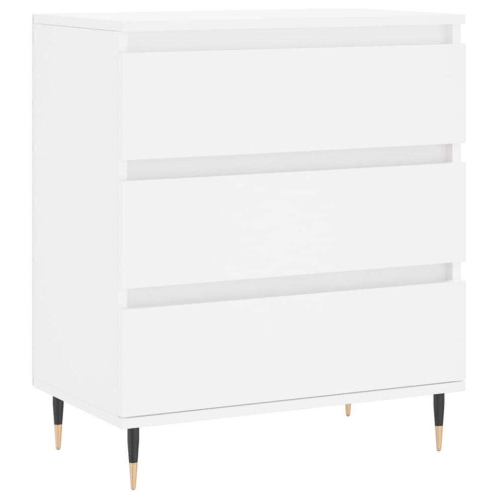 Vidaxl Sideboard Storage Cabinet Cupboard Side Cabinet White Engineered Wood