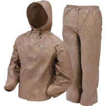 (M/L, Khaki) Frogg Toggs Ultra-Lite2 Breathable Waterproof Rain Suit