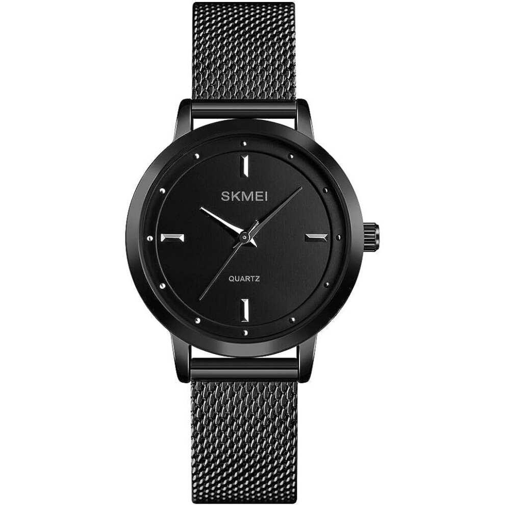 (Black) Fashion Prismatic Diamond Watch with Analog Quartz for Women Fine Classy Bracelet Watches