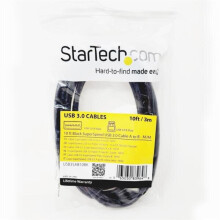 Startech USB A Male To USB B Male 3m USB3SAB10BK Black